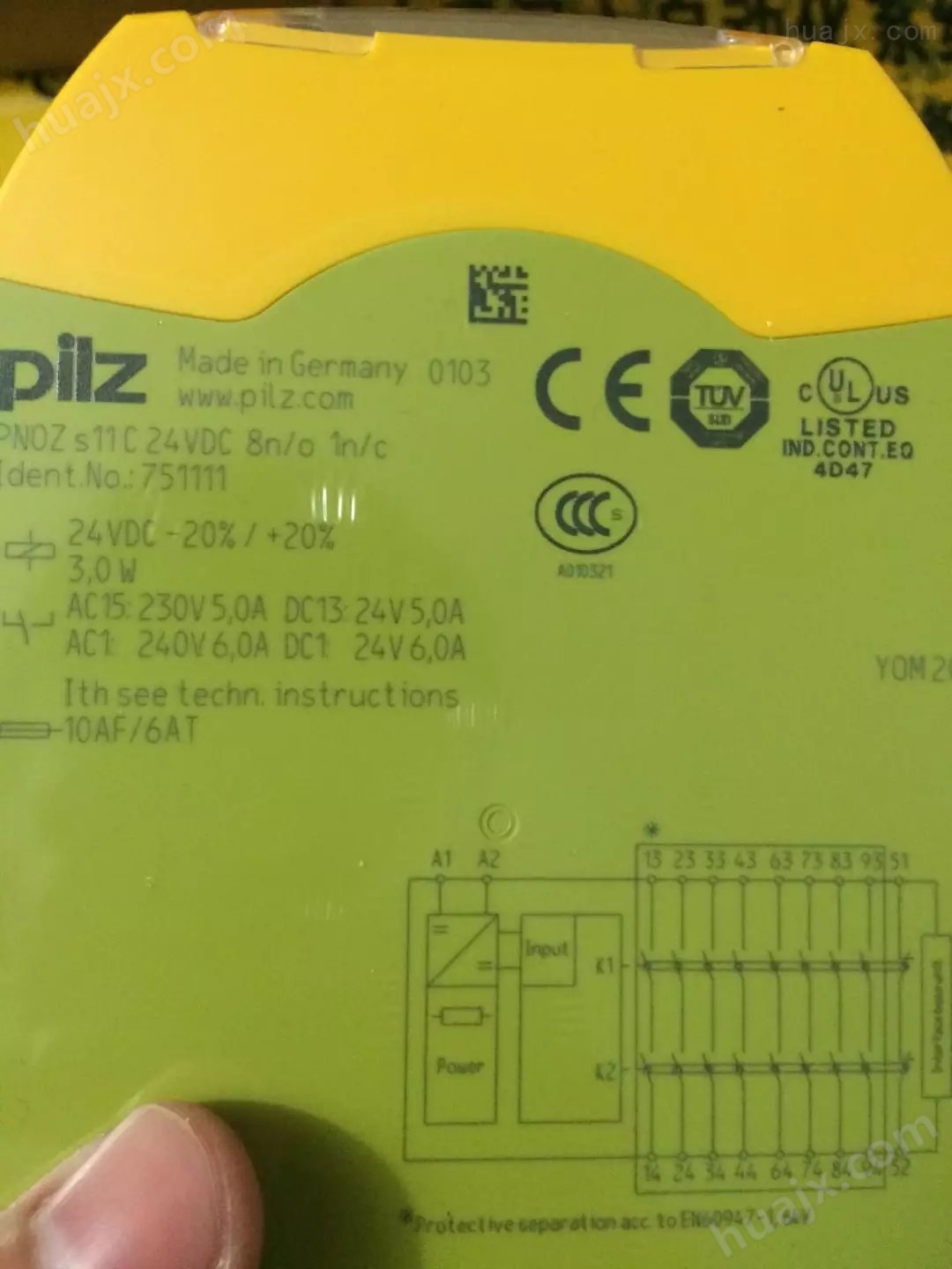 供应皮尔磁pliz/750102 PNOZ s2 24VDC 3 n/o 1 n/c安全继电器