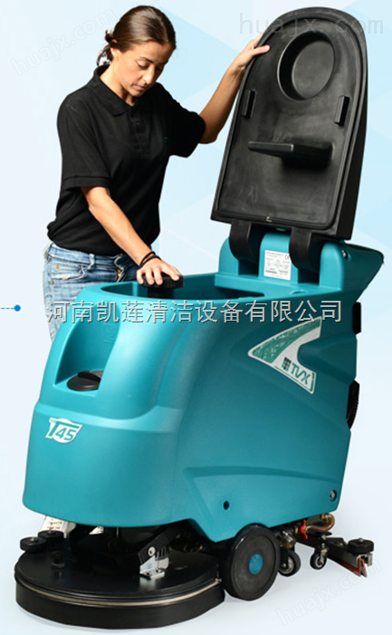 郑州洗地机-物业保洁手推式洗地机